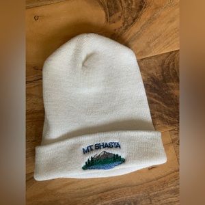 Mt. Shasta beanie all white